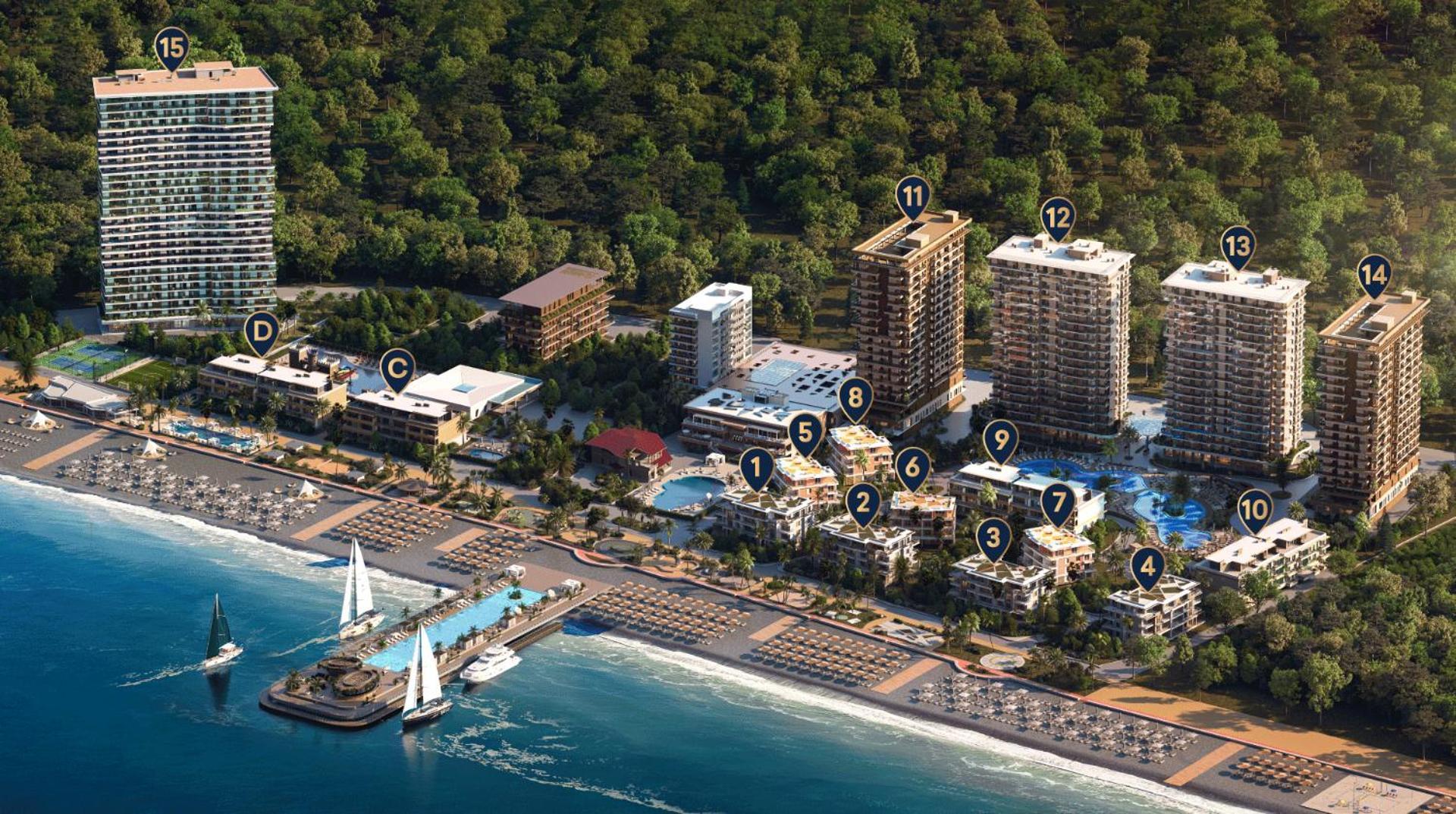 Luxury Oasis Apartment Chakvi Bagian luar foto